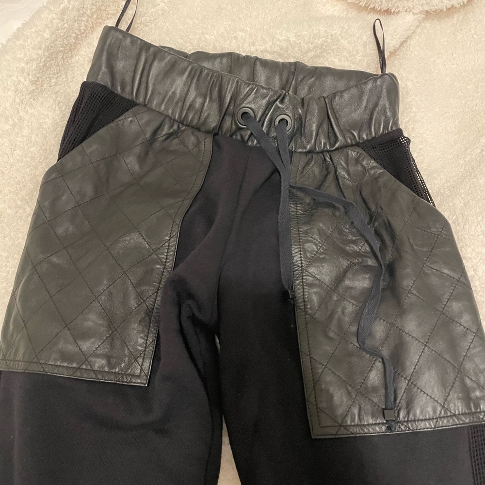 Never Used Brazilian Leather Joggers
